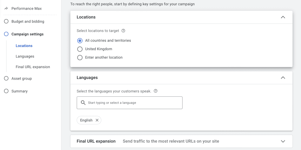 How to set up a Google Performance Campaign