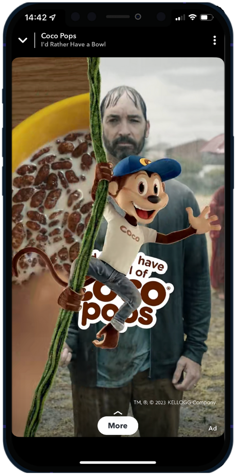 Coco Pops Snapchat Ad